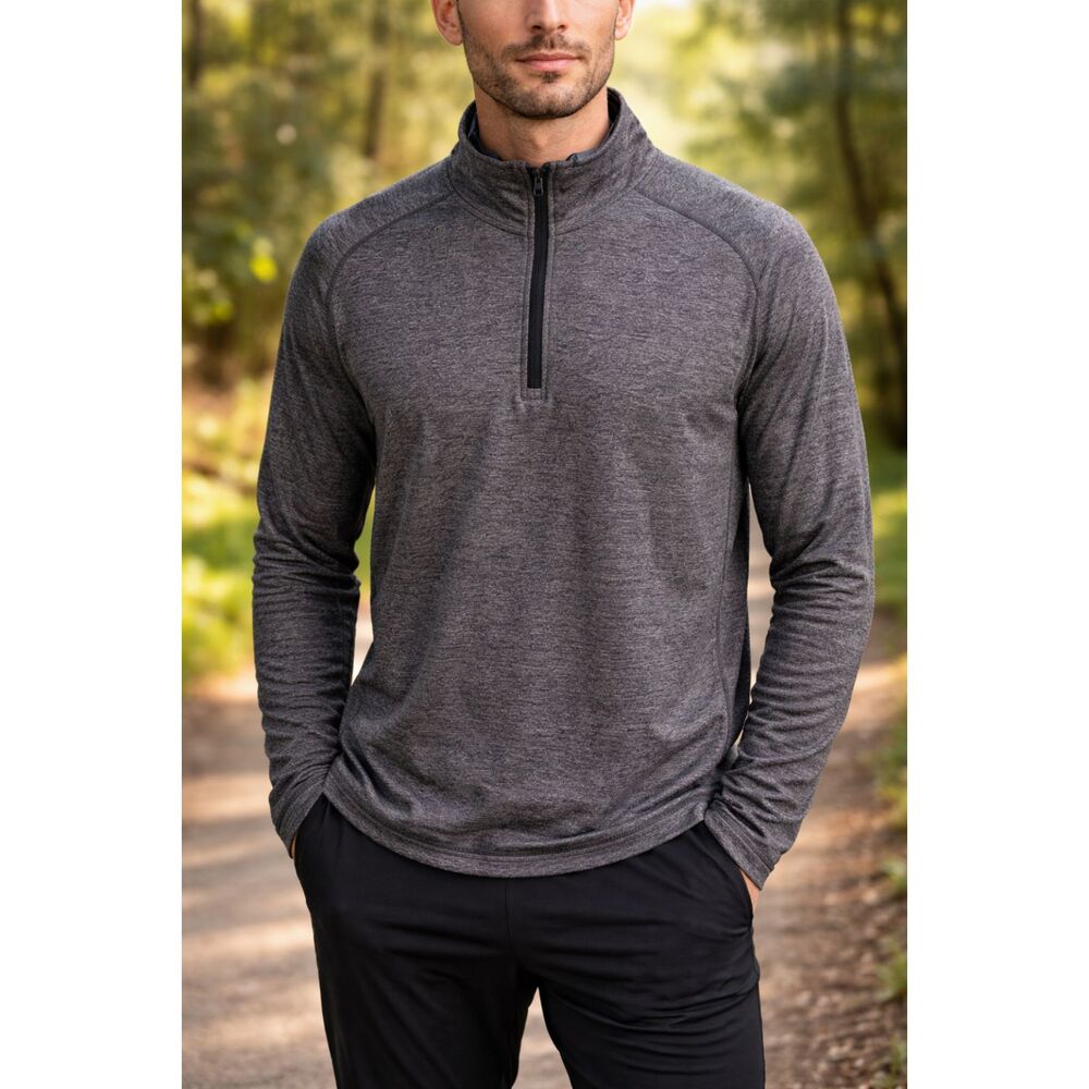 Lululemon Surge Half Zip Pullover Men’s Large Gray Athletic Running Training